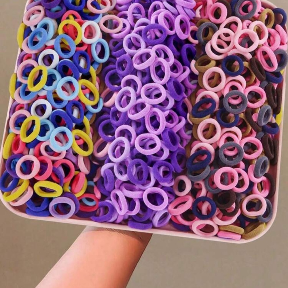 25 Colorful Hair Ties Set